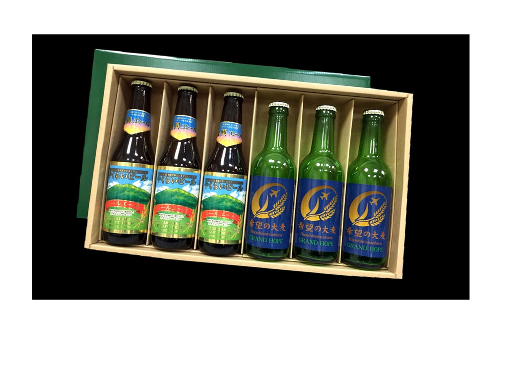 Yakurai Craft Beer Reconstruction Support Beer Gift Set with 6 Bottles